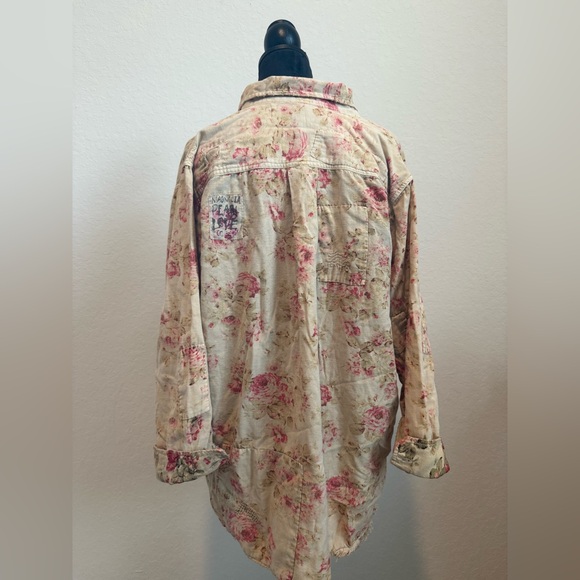 Magnolia Pearl Pink and Cream Floral Shirt - Picture 2 of 4